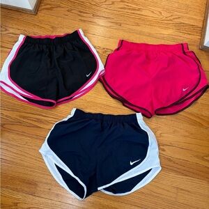 Nike Women's Athletic Shorts - Black, Pink, and Navy